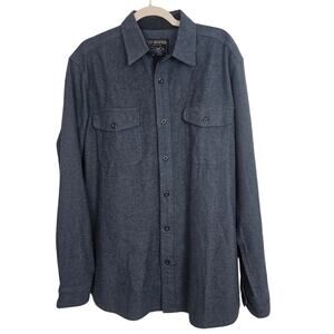 Grizzly Mountain Mens Flannel Shirt Sz L Gorpcore Outdoor Rugged Utility Casual